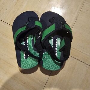Kids Green and Black Sandals